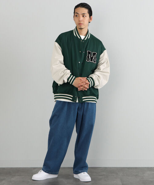 BEAMS HEART（ビームスハート）の「BEAMS HEART / ポリエステル コットン ワッペン ビッグ スタジャン（スタジャン・メンズ・ブラック/ダークグリーン・SMALL/MEDIUM/LARGE）」の15枚目の写真