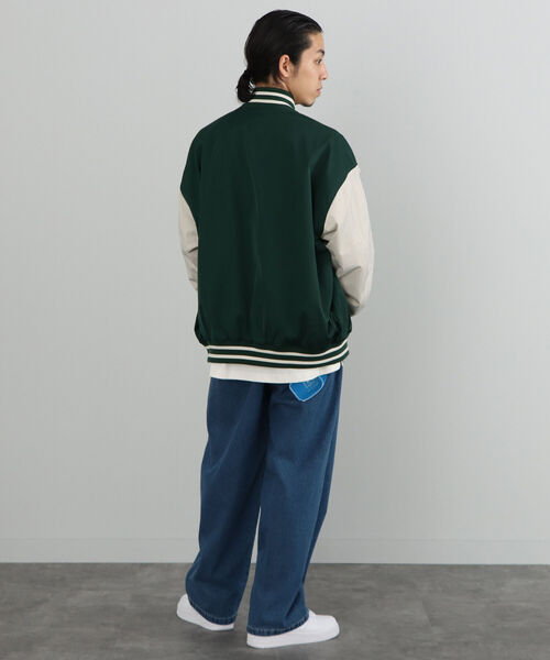 BEAMS HEART（ビームスハート）の「BEAMS HEART / ポリエステル コットン ワッペン ビッグ スタジャン（スタジャン・メンズ・ブラック/ダークグリーン・SMALL/MEDIUM/LARGE）」の16枚目の写真