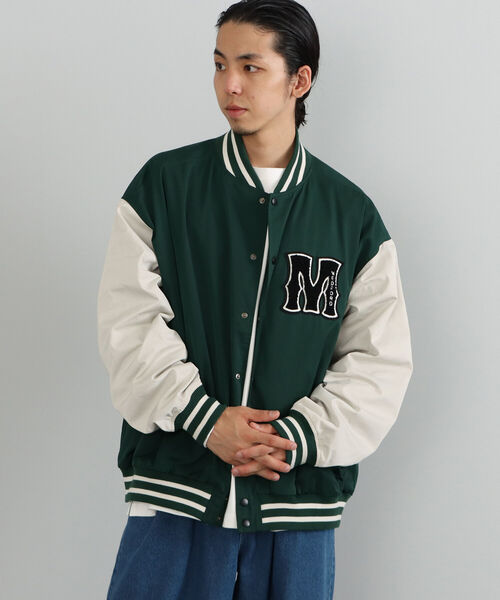 BEAMS HEART（ビームスハート）の「BEAMS HEART / ポリエステル コットン ワッペン ビッグ スタジャン（スタジャン・メンズ・ブラック/ダークグリーン・SMALL/MEDIUM/LARGE）」の17枚目の写真