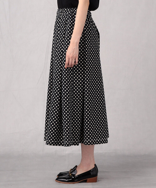 Comme　Ca　Mature（コムサマチュア）の「【セットアップ対応】＜ウォッシャブル＞ドットプリント　スカート（スカート・レディース・ブラック/ネイビー・FREE）」の9枚目の写真