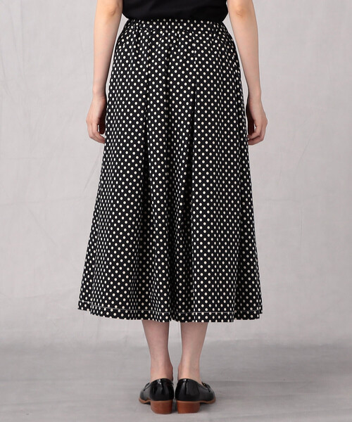 Comme　Ca　Mature（コムサマチュア）の「【セットアップ対応】＜ウォッシャブル＞ドットプリント　スカート（スカート・レディース・ブラック/ネイビー・FREE）」の10枚目の写真
