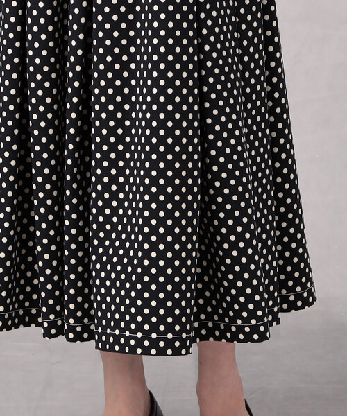 Comme　Ca　Mature（コムサマチュア）の「【セットアップ対応】＜ウォッシャブル＞ドットプリント　スカート（スカート・レディース・ブラック/ネイビー・FREE）」の13枚目の写真