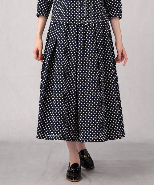 Comme　Ca　Mature（コムサマチュア）の「【セットアップ対応】＜ウォッシャブル＞ドットプリント　スカート（スカート・レディース・ブラック/ネイビー・FREE）」の16枚目の写真