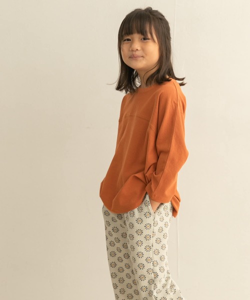 URBAN RESEARCH DOORS（アーバンリサーチドアーズ）の「梨地7分袖フットボールTシャツ(KIDS)（Tシャツ/カットソー・キッズ・オフホワイト/オレンジ系その他・120/105/135）」の6枚目の写真