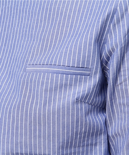 B:MING by BEAMS（ビーミングバイビームス）の「ビーミング by ビームス / スタンドカラープルオーバー（シャツ/ブラウス・レディース・ホワイト/サックスブルー/ブルー・SMALL/MEDIUM）」の11枚目の写真