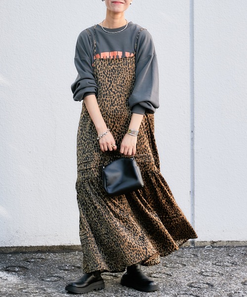 CIAOPANIC TYPY(チャオパニックティピー)の「□【2/9 ヒルナンデスOA 放映アイテム】2WAYタックボリュームキャミロングワンピース(ワンピース・レディース・ブラウン/ブラック/ホワイト・ONE SIZE)」の21枚目の写真