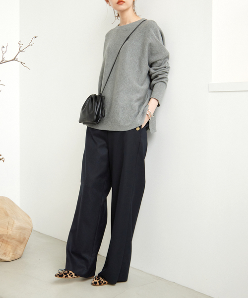 SLOBE IENA(スローブイエナ)の「《追加》【ESLOW/エスロー】ドローストリングショルダーバッグ(ショルダーバッグ・レディース・ブラック/グレー/カーキ・FREE)」の8枚目の写真