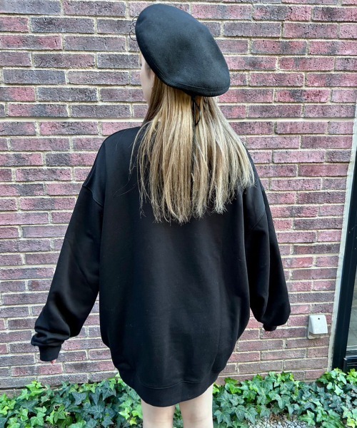 Candy Stripper（キャンディストリッパー）の「YOUR ALLY SWEAT ワンピース（スウェット・レディース・ブラック/ホワイト/パープル・2）」の21枚目の写真