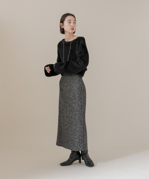 mline（エムライン）の「[mline] シャギーカーディガン（カーディガン/ボレロ・レディース・アイボリー/ブラック/ベージュ・FREE）」の17枚目の写真