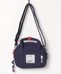 FILA /フィラ×PEANUTS チャーム付きコーデュロイハーフムーンショルダーバッグ