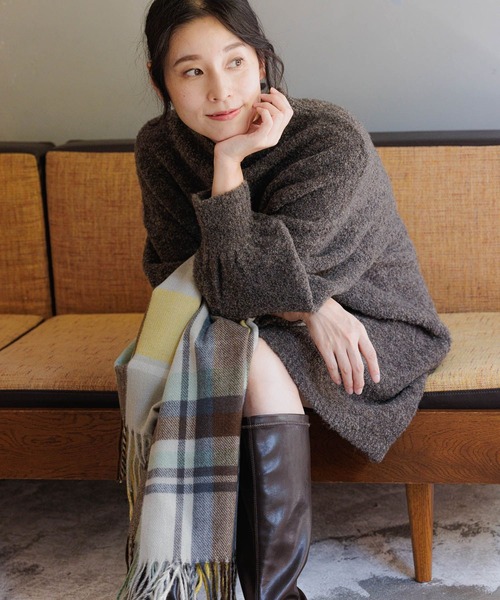 LEPSIM(レプシィム)の「5ゲージブークレボトルミニワンピース 168287(ワンピース・レディース・ブラウン/ピンク/ベージュ・FREE)」の11枚目の写真