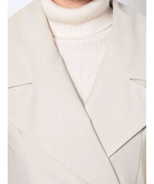 LAGUNAMOON(ラグナムーン)の「カットワークフレアコート(ステンカラーコート・レディース・ブラウン/アイボリー・SMALL/MEDIUM)」の6枚目の写真