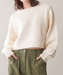 SPINNS | ショート丈カラーニット(ニット/セーター)