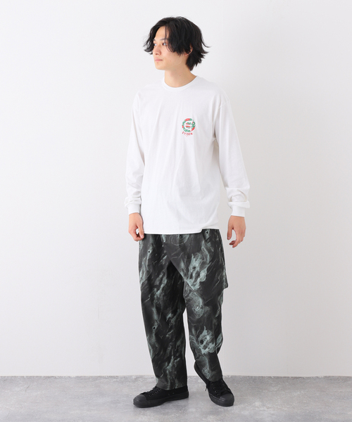 Evisen Skateboards(エビセンスケートボード)の「【EVISEN / エビセン】TSUBAKI LOGO L/S Tシャツ(Tシャツ/カットソー・メンズ・ブラック/ホワイト・MEDIUM/LARGE)」の13枚目の写真
