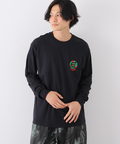 Evisen Skateboards(エビセンスケートボード)の「【EVISEN / エビセン】TSUBAKI LOGO L/S Tシャツ(Tシャツ/カットソー・メンズ・ブラック/ホワイト・MEDIUM/LARGE)」の8枚目の写真