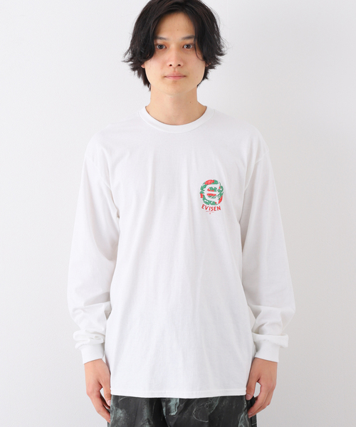 Evisen Skateboards(エビセンスケートボード)の「【EVISEN / エビセン】TSUBAKI LOGO L/S Tシャツ(Tシャツ/カットソー・メンズ・ブラック/ホワイト・MEDIUM/LARGE)」の18枚目の写真