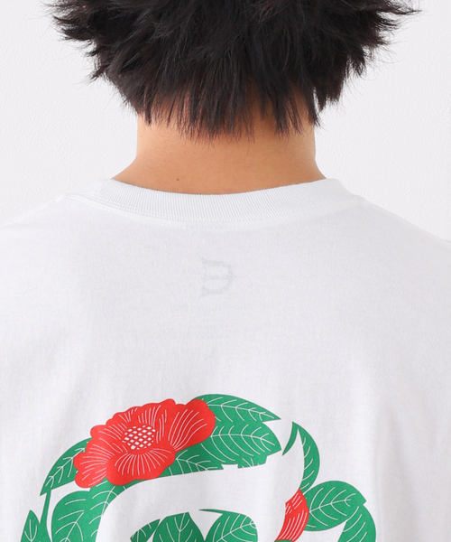 Evisen Skateboards(エビセンスケートボード)の「【EVISEN / エビセン】TSUBAKI LOGO L/S Tシャツ(Tシャツ/カットソー・メンズ・ブラック/ホワイト・MEDIUM/LARGE)」の3枚目の写真