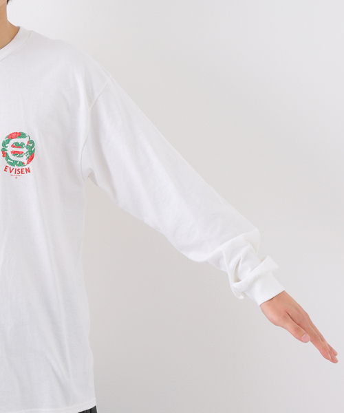 Evisen Skateboards(エビセンスケートボード)の「【EVISEN / エビセン】TSUBAKI LOGO L/S Tシャツ(Tシャツ/カットソー・メンズ・ブラック/ホワイト・MEDIUM/LARGE)」の11枚目の写真
