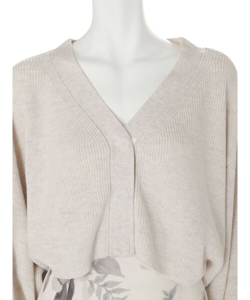 MERCURYDUO（マーキュリーデュオ）の「2WAY片畔クロップドカーディガン（カーディガン/ボレロ・レディース・ブラウン/アイボリー・FREE）」の11枚目の写真