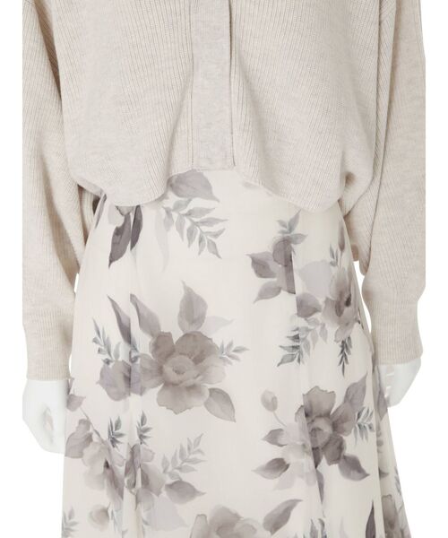 MERCURYDUO（マーキュリーデュオ）の「2WAY片畔クロップドカーディガン（カーディガン/ボレロ・レディース・ブラウン/アイボリー・FREE）」の12枚目の写真