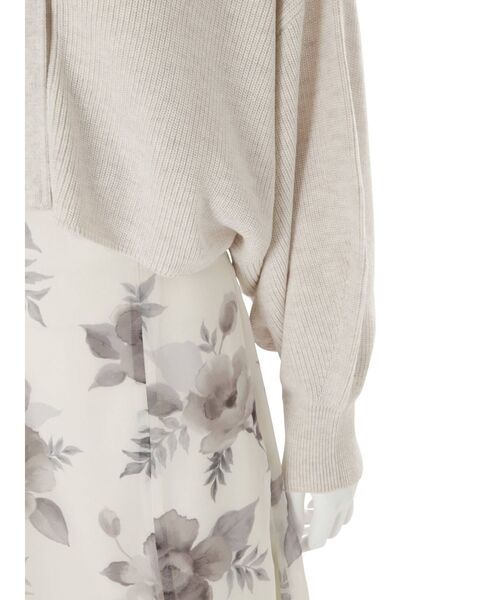 MERCURYDUO（マーキュリーデュオ）の「2WAY片畔クロップドカーディガン（カーディガン/ボレロ・レディース・ブラウン/アイボリー・FREE）」の14枚目の写真