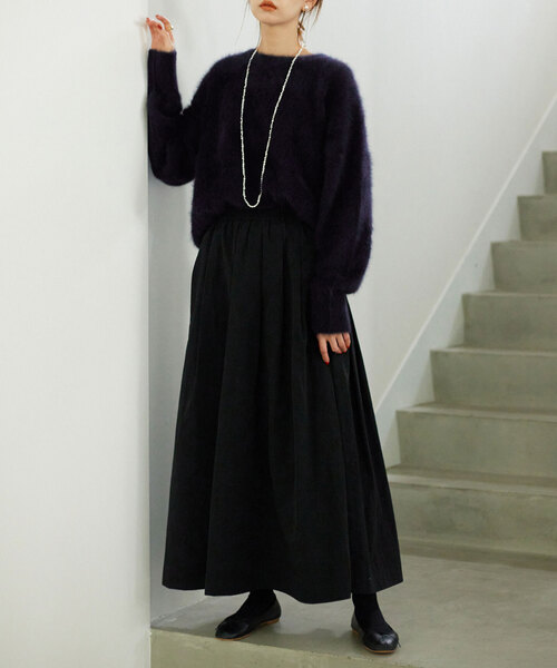 SLOBE IENA（スローブイエナ）の「フォックスカシミヤプルオーバー（ニット/セーター・レディース・ネイビー/ベージュ/ピンク/ブルー・FREE）」の17枚目の写真