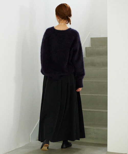 SLOBE IENA（スローブイエナ）の「フォックスカシミヤプルオーバー（ニット/セーター・レディース・ネイビー/ベージュ/ピンク/ブルー・FREE）」の19枚目の写真