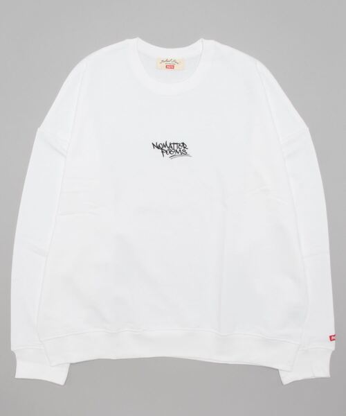 CERCA(チェルカ)の「BEYES/裏毛 グラフィティ刺繍 クルーネック(Tシャツ/カットソー・メンズ・グリーン/ホワイト/ブラック・FREE)」の2枚目の写真