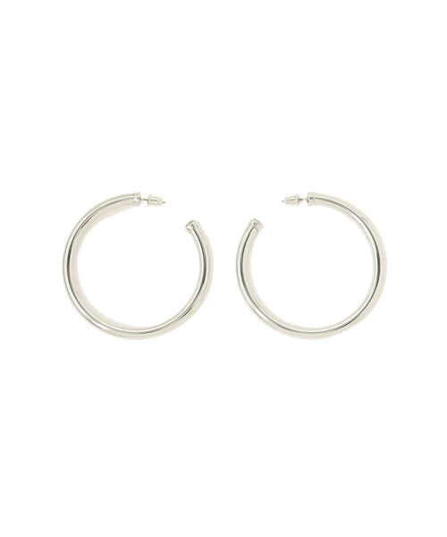 Ray BEAMS（レイビームス）の「Ray BEAMS / ビッグ パイプ フープ ピアス（ピアス（両耳用）・レディース・シルバー/ゴールド・ONE SIZE）」の3枚目の写真