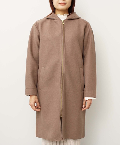 toucher du brise(トゥシェドブリーズ)の「【着回ししやすい】フード付きコート(その他アウター・レディース・ラベンダー/オフホワイト/ダークブラウン・M/L)」の15枚目の写真