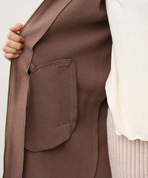 toucher du brise(トゥシェドブリーズ)の「【着回ししやすい】フード付きコート(その他アウター・レディース・ラベンダー/オフホワイト/ダークブラウン・M/L)」の12枚目の写真