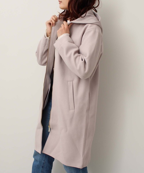 toucher du brise(トゥシェドブリーズ)の「【着回ししやすい】フード付きコート(その他アウター・レディース・ラベンダー/オフホワイト/ダークブラウン・M/L)」の16枚目の写真