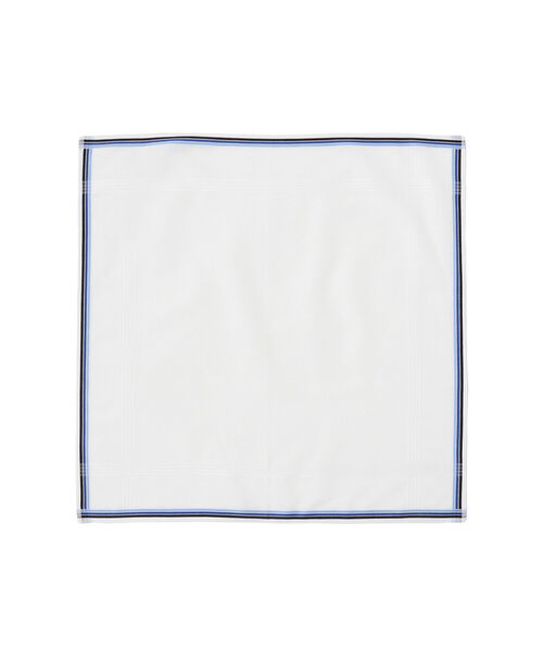 BEAMS F（ビームスエフ）の「GRAZIINA / ライン ハンカチ（ハンカチ/ハンドタオル・メンズ・ライトブラウン/グリーン/ブルー・ONE SIZE）」の3枚目の写真