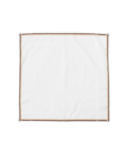BEAMS F（ビームスエフ）の「GRAZIINA / ライン ハンカチ（ハンカチ/ハンドタオル・メンズ・ライトブラウン/グリーン/ブルー・ONE SIZE）」の2枚目の写真