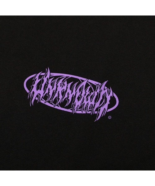 UNKNOWN LONDON(アンノウン・ロンドン)の「A'GEM/9 × .kom『UNKNOWN LONDON/アンノウン ロンドン』UNKNOWN LOGO CAMO GRAPHIC LS TEE(Tシャツ/カットソー・メンズ・ブラック×パープル・L)」の5枚目の写真