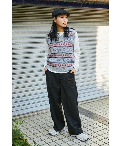 RODEO CROWNS WIDE BOWL（ロデオクラウンズワイドボウル）の「ノルディックニットベストセット_Y（ベスト・レディース・レディッシュグレー/ブラウン系その他・FREE）」の7枚目の写真