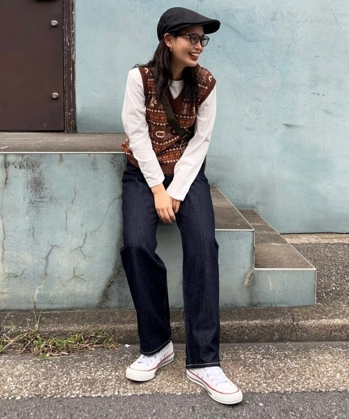 RODEO CROWNS WIDE BOWL（ロデオクラウンズワイドボウル）の「ノルディックニットベストセット_Y（ベスト・レディース・レディッシュグレー/ブラウン系その他・FREE）」の17枚目の写真