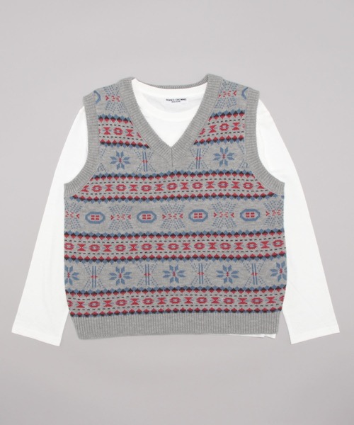 RODEO CROWNS WIDE BOWL（ロデオクラウンズワイドボウル）の「ノルディックニットベストセット_Y（ベスト・レディース・レディッシュグレー/ブラウン系その他・FREE）」の21枚目の写真