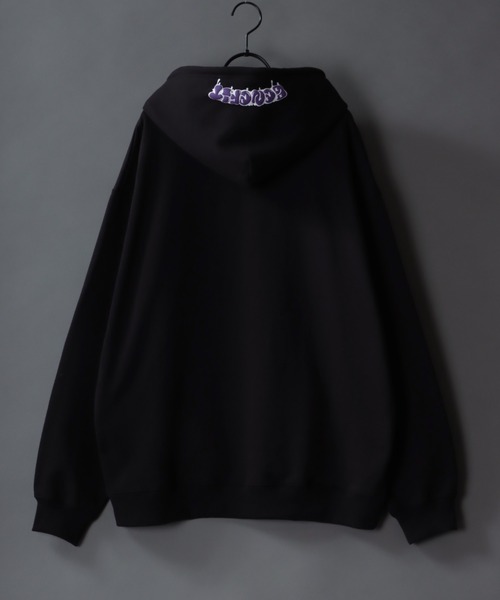 SITRY(シトリー)の「oversize foam print sweat hoodie/オーバーサイズ 発泡プリント 裏起毛 スウェット フーディー/パーカー(パーカー・メンズ・ホワイト/マスタード/ブラック/ブルー・M/L)」の15枚目の写真