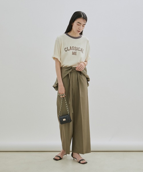 AULENTTI（オウレンティ）の「[ご好評につき追加決定！]【AULENTTI（オーレンティ）】DOLLARO BAG（ショルダーバッグ・レディース・ベージュ/ブラック・FREE）」の21枚目の写真