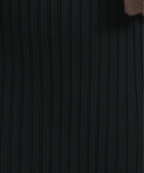 NEUNA（ヌナ）の「【毎日履きたくなるシンプルデザイン。】【ウエストゴムで歩きやすい】ハイウエストシンプルリブニットロングスカート（スカート・レディース・アイボリー/ブラック/ベージュ・SMALL/MEDIUM/LARGE）」の10枚目の写真