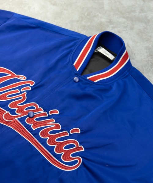 NYLAUS（ナイラス）の「メモリー 裏タフタ ロゴ刺繍 ビッグスタジャン（スタジャン・メンズ・ホワイト/ブラック/ブルー/グリーン・LL/L/M）」の17枚目の写真