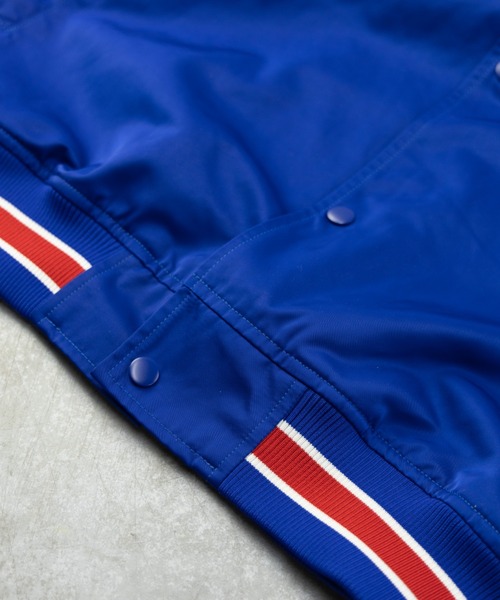 NYLAUS（ナイラス）の「メモリー 裏タフタ ロゴ刺繍 ビッグスタジャン（スタジャン・メンズ・ホワイト/ブラック/ブルー/グリーン・LL/L/M）」の19枚目の写真