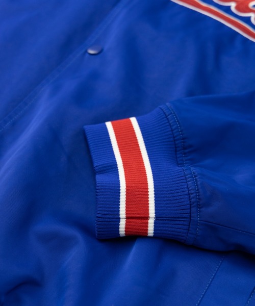 NYLAUS（ナイラス）の「メモリー 裏タフタ ロゴ刺繍 ビッグスタジャン（スタジャン・メンズ・ホワイト/ブラック/ブルー/グリーン・LL/L/M）」の18枚目の写真