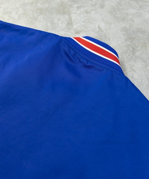 NYLAUS（ナイラス）の「メモリー 裏タフタ ロゴ刺繍 ビッグスタジャン（スタジャン・メンズ・ホワイト/ブラック/ブルー/グリーン・LL/L/M）」の20枚目の写真