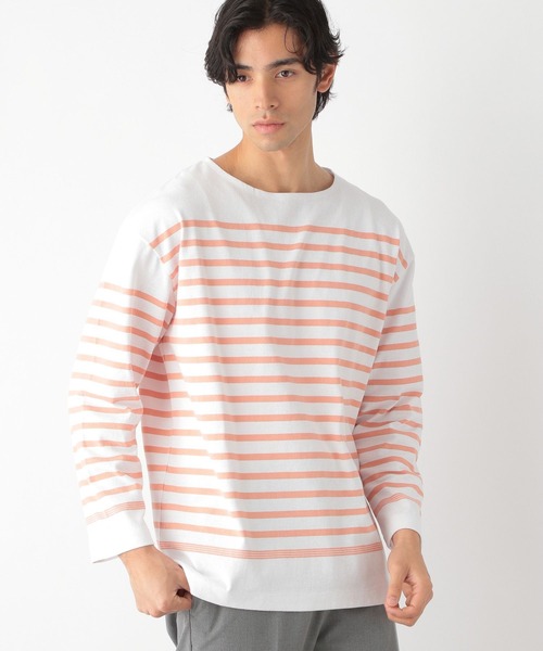AW139 T シャツ&ワッペン GLOBAL WORK（グローバルワーク）の「ヘビロッTEEボーダー/長袖/163574