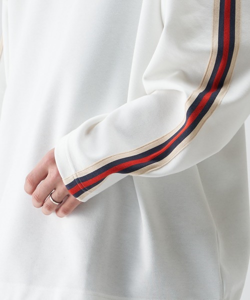 Lui's（ルイス）の「ラインテープクルーネックプルオーバー（Tシャツ/カットソー・メンズ・ホワイト/ブラック・FREE）」の17枚目の写真