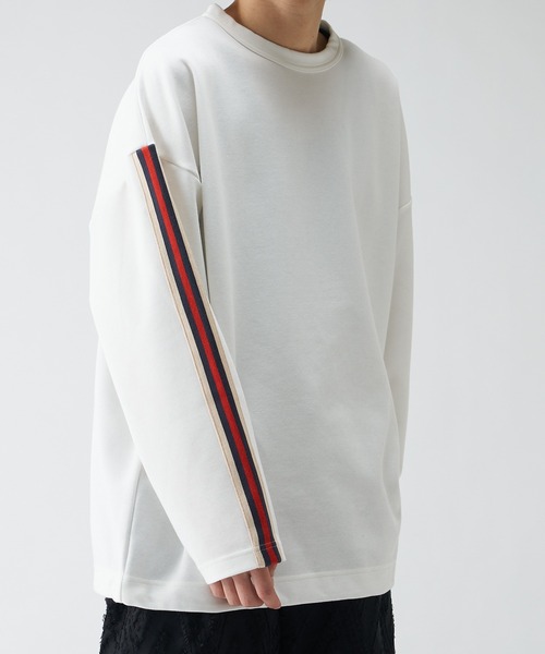 Lui's（ルイス）の「ラインテープクルーネックプルオーバー（Tシャツ/カットソー・メンズ・ホワイト/ブラック・FREE）」の10枚目の写真
