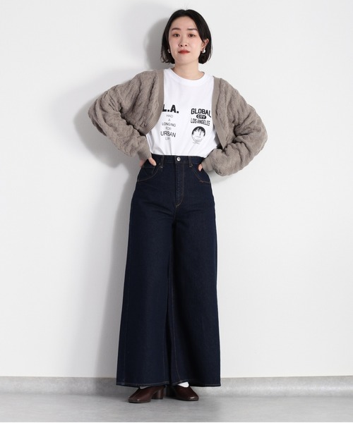 cepo(セポ)の「デニムタックワイドパンツ《立体裁断》(デニムパンツ・レディース・ネイビー/オフホワイト・L/M/S)」の21枚目の写真
