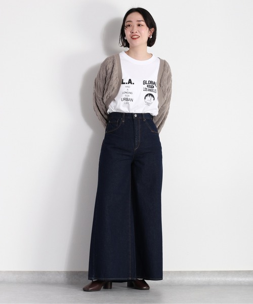 cepo(セポ)の「デニムタックワイドパンツ《立体裁断》(デニムパンツ・レディース・ネイビー/オフホワイト・L/M/S)」の22枚目の写真